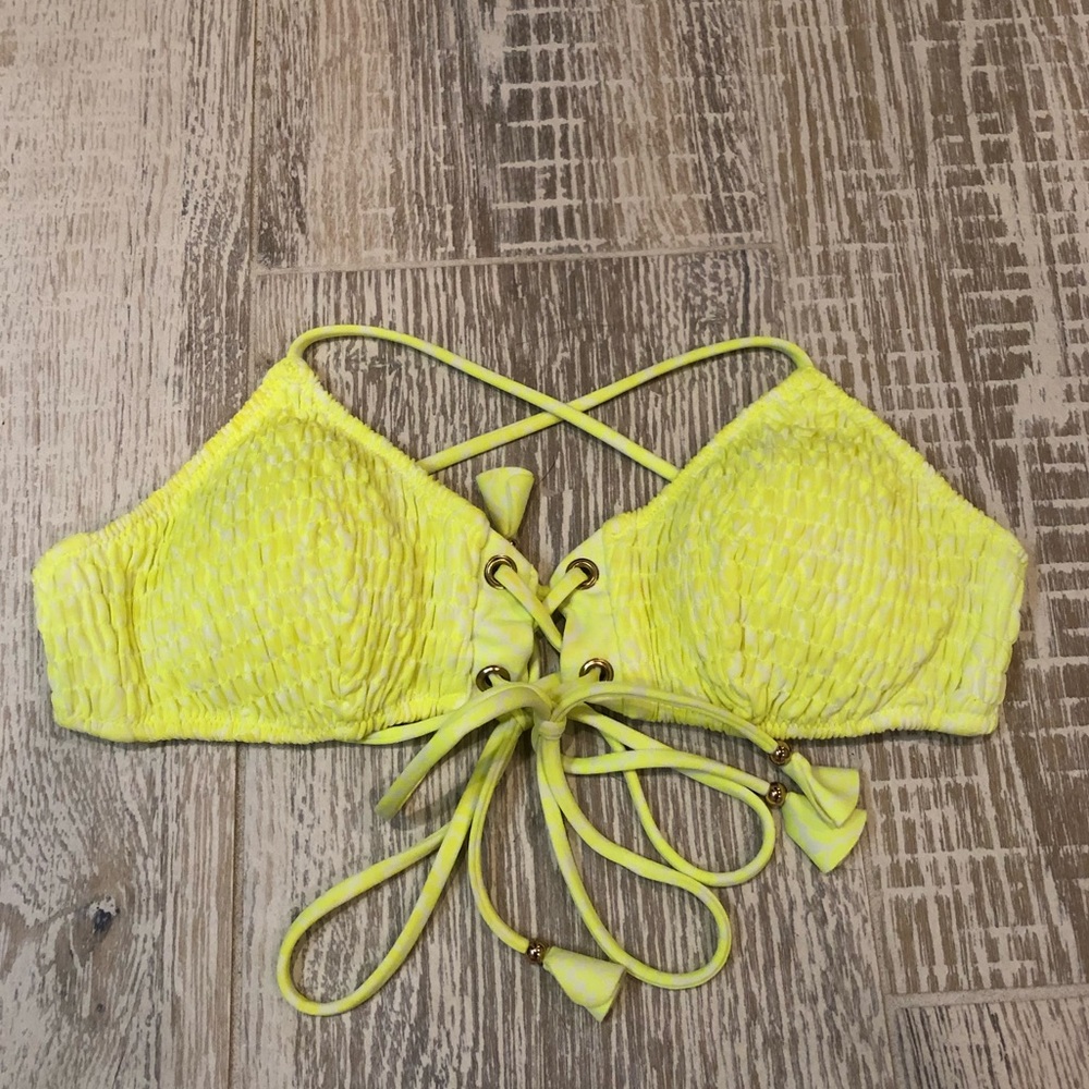 Victoria’s Secret Bikini top neon yellow small